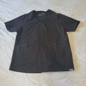 FIGS Technical Collection Women’s Black V-Neck Scrub Top Size XXS